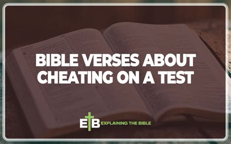 90 Bible Verses About Cheating on a Test (KJV) .